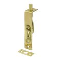 Deltana Flush Square Corner Door Bolt Polished Brass, 10PK 4FBS3-XCP10